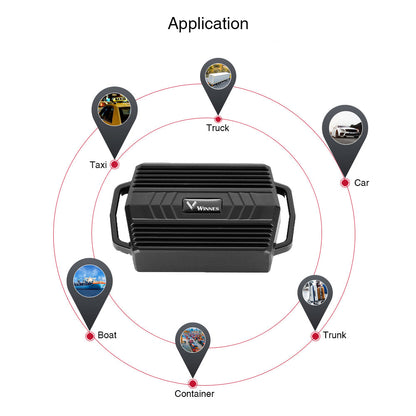 WINNES Strong Magnetic GPS Tracker Real Time tracking Voice Monitoring Waterproof Anti-Theft GPS Locator  50 Days Standby