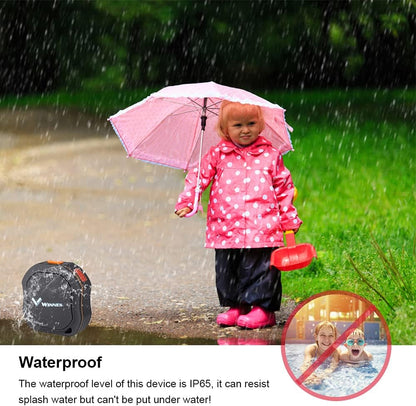 WINNES Mini GPS Tracker Personal GPS Tracker Waterproof Locator Long Time Standby Real-time 2G GSM Free Web APP Tracking Tracking Locator for Kids Seniors Cars Vehicles Wallet