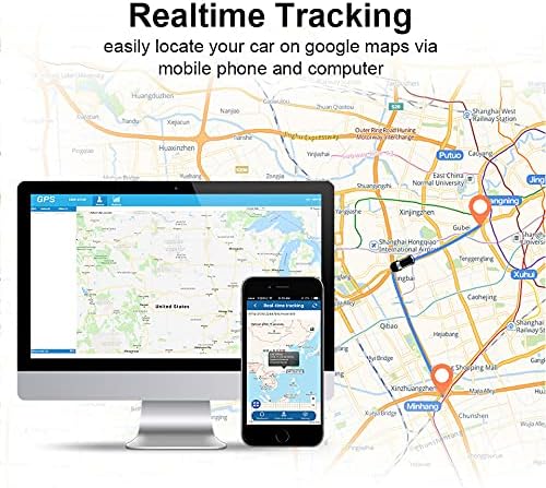 WINNES Mini GPS Tracker Personal GPS Tracker Waterproof Locator Long Time Standby Real-time 2G GSM Free Web APP Tracking Tracking Locator for Kids Seniors Cars Vehicles Wallet