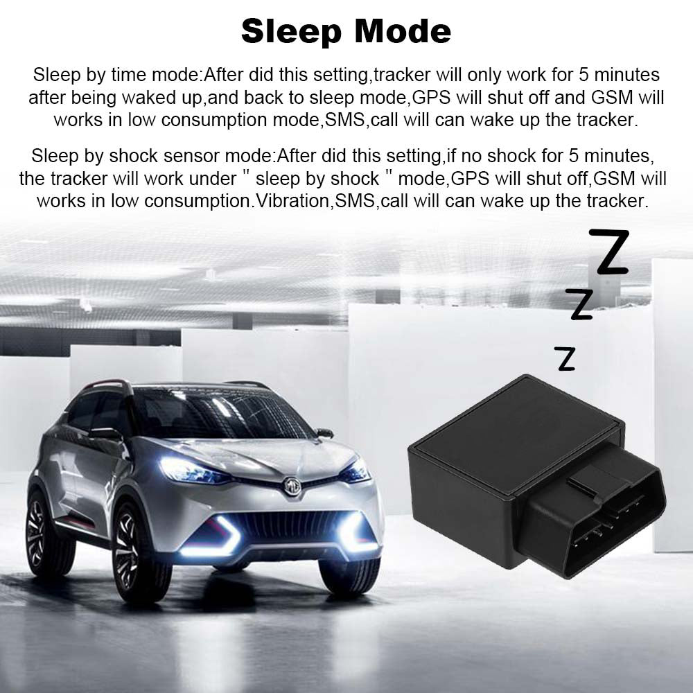 WINNES OBD GPS Tracker 2G TK816 Without Subscription and Accurate Real-time Positioning Anti-theft Alarm Function GPS location Device for Car,SIM Card Needed
