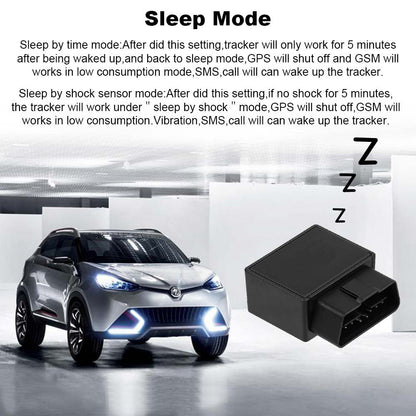 WINNES OBD GPS Tracker 2G TK816 Without Subscription and Accurate Real-time Positioning Anti-theft Alarm Function GPS location Device for Car,SIM Card Needed