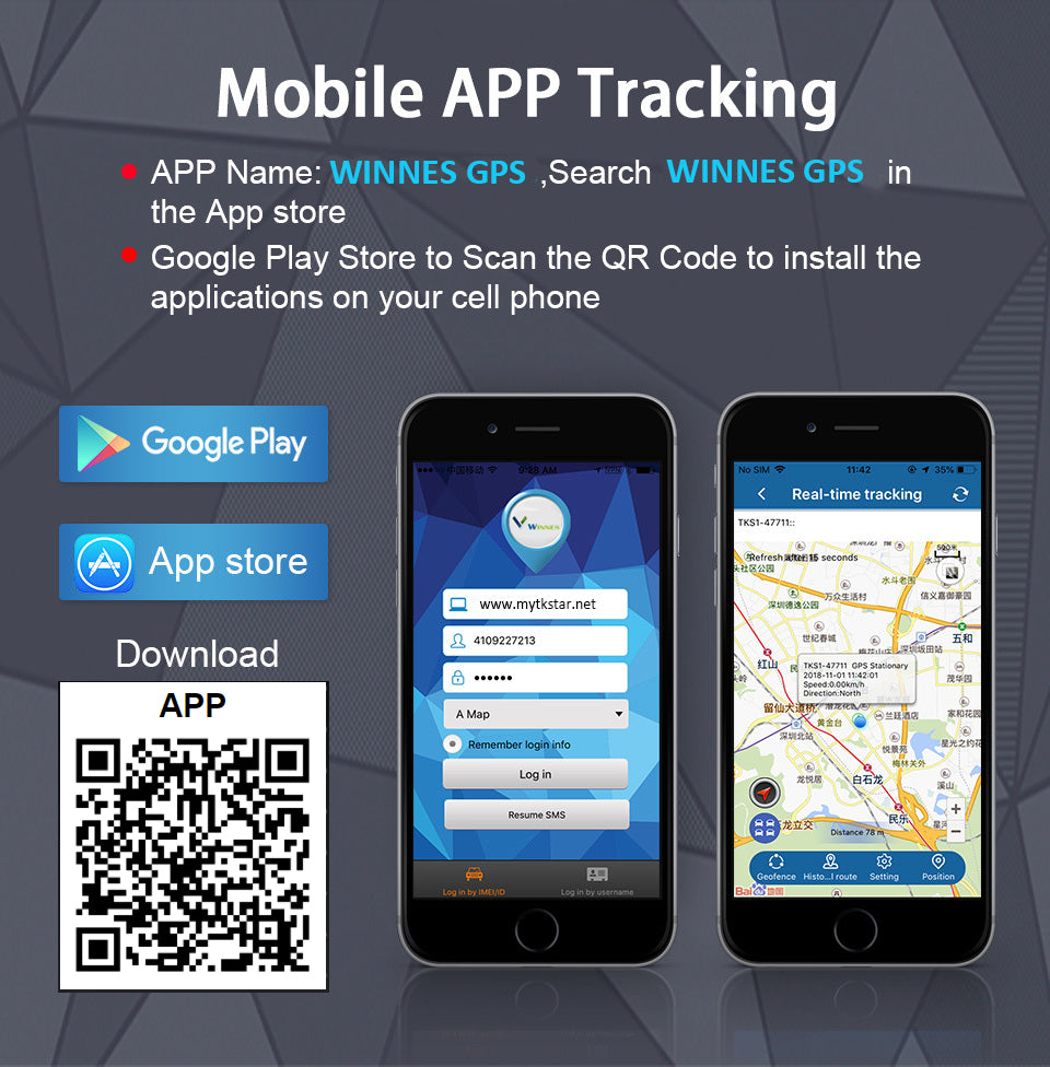 WINNES 4GTK918 GPS tracker，20000mAh 120 Days Long Standby Strong Magnetic Waterproof IP67 with Real-time Positioning Anti-lost Multiple Alarms Tracking Device Worldwide Coverage