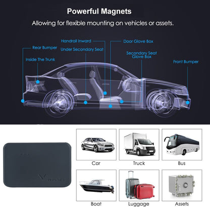 WINNES Mini 4G GPS Tracker with SIM Card, Magnetic GPS Tracker 1500mAh Anti-Theft Device for Vehicle Motorcycle GPS Locator with Free App TK903