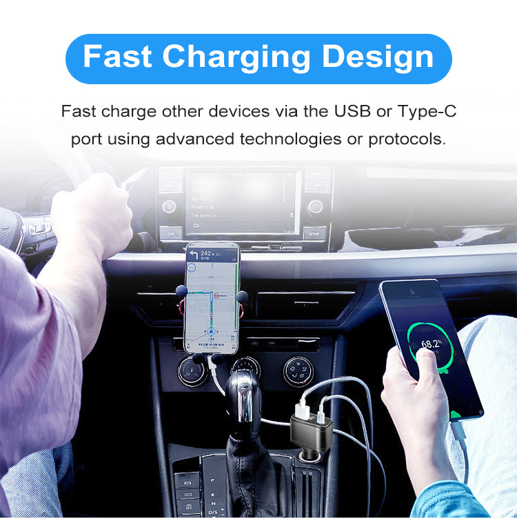 WINNES Car GPS Tracker Hidden, Car Charger GPS Tracker for Car with USB port, USB GPS Tracker for Vehicles (4G TK818)