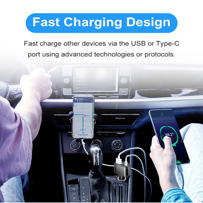 WINNES Car GPS Tracker Hidden, Car Charger GPS Tracker for Car with USB port, USB GPS Tracker for Vehicles (4G TK818)