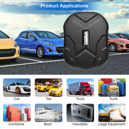 WINNES GPS Tracker 2G TK905, Built in 5000mAh Rechargeable Battery 90 Days Standby, Real Time Positioning Waterproof Strong Magnetism GPS Car Tracker  for Fleet, Van, Vehicle