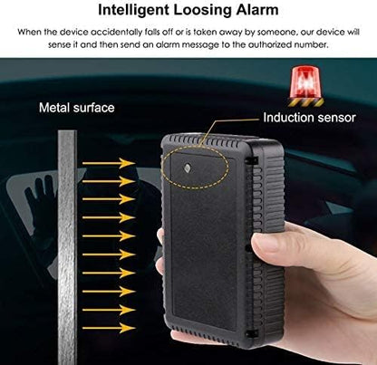 WINNES 4G GPS Tracker Real-time Tracking, 7800mAh 80 Days Long Standby Time GPS Tracker with Magnet for Car Truck Boat Vehicles