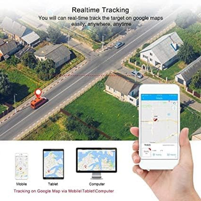 WINNES 4G GPS Tracker Real-time Tracking, 7800mAh 80 Days Long Standby Time GPS Tracker with Magnet for Car Truck Boat Vehicles