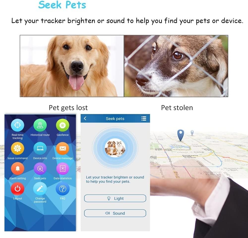 Rastreador GPS 4G WINNES para perros de caza | Monitoreo de actividad y sueño