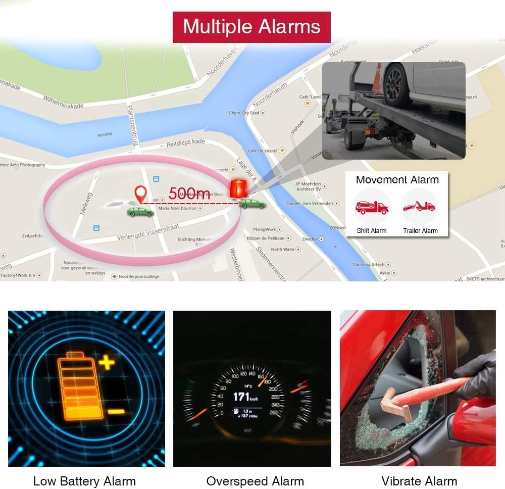 WINNES 4G TK901 Mini GPS Tracker，Rechargeable Magnetic Real Time Tracking GPS Tracker for Vehicle/Kids/Luggage/Wallet/Pets with Geofence Anti-Lost Tracker Devices Available Worldwide
