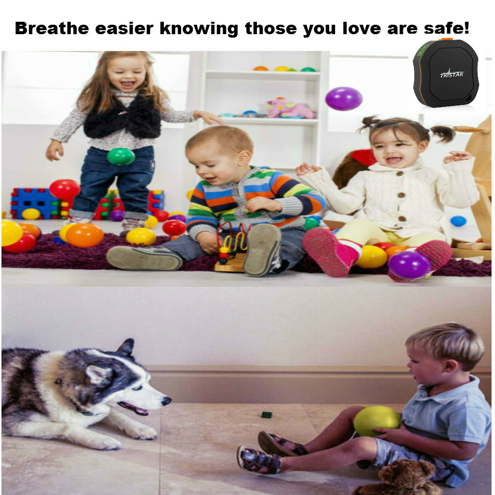 WINNES Mini GPS Tracker Personal GPS Tracker Waterproof Locator Long Time Standby Real-time 2G GSM Free Web APP Tracking Tracking Locator for Kids Seniors Cars Vehicles Wallet