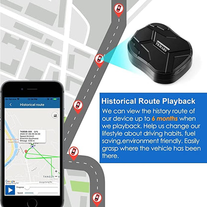 WINNES GPS Tracker 2G TK905B, Built in 10000mAh Rechargeable Battery 150 Days Standby, Real Time Positioning Waterproof Strong Magnetism GPS Car Tracker for Fleet, Van, Vehicle