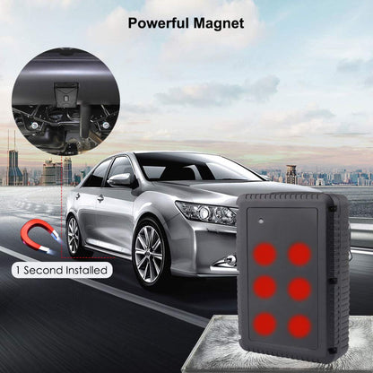 WINNES 4G GPS Tracker Real-time Tracking, 7800mAh 80 Days Long Standby Time GPS Tracker with Magnet for Car Truck Boat Vehicles
