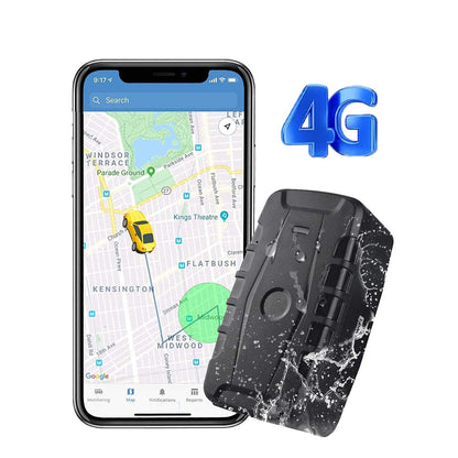 WINNES 4GTK918 GPS tracker，20000mAh 120 Days Long Standby Strong Magnetic Waterproof IP67 with Real-time Positioning Anti-lost Multiple Alarms Tracking Device Worldwide Coverage