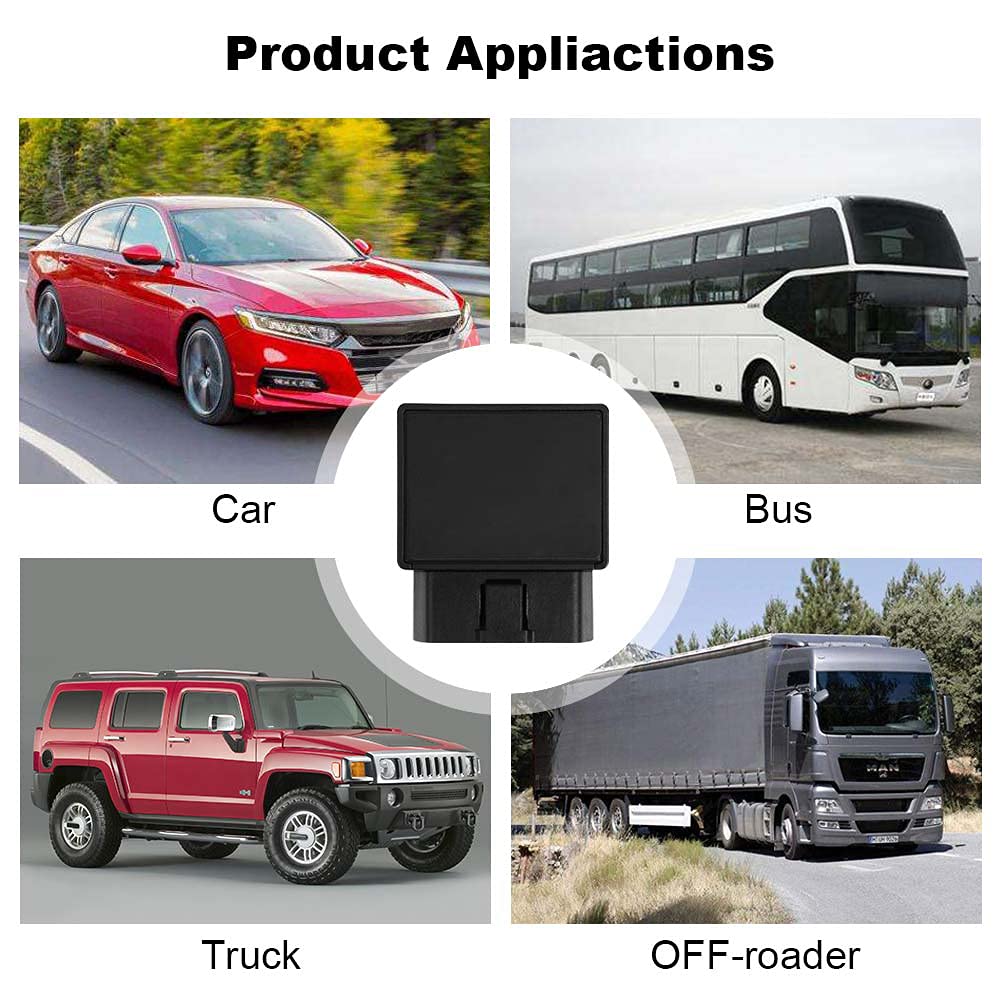 WINNES OBD GPS Tracker 4G TK816 Without Subscription and Accurate Real-time Positioning Anti-theft Alarm Function GPS location Device for Car,SIM Card Needed